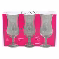 طقم كاسات عصير زجاج 3 حبة