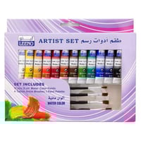 طقم ألوان مائية و أدوات رسم لينو