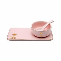 زبدية مع صحن + ملعقة