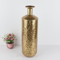 فازة حديد لون ذهبي ارتفاع 51 سم