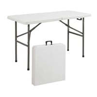 طاولة فايبر مستطيل 122*60*74 سم سهل التصفيط والحمل