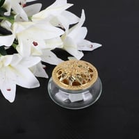 مبخرة زجاج بتصميم مميز شفاف مقاس9 سم