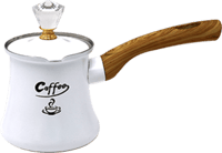 ركوة استيل يد خشب