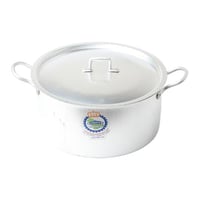 قدر المنيوم مفرد بغطاء مقاس 26 سم