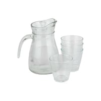 طقم جاك زجاج مع كاسات 5 قطعة