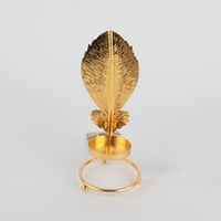 شمعدان حديد ذهبي مقاس 18 سم ارتفاع