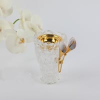 مبخرة كريستال شفاف مقاس13 سم ارتفاع