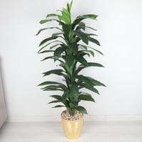 شجرة صناعي بمركن ذهبي ارتفاع 150 سم