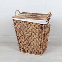 سلة خوص بغطاء مقاس36*33*24سم