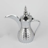 دلة استيل فضي مقاس 0.6 لتر