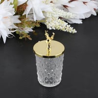 سكرية زجاج الارتفاع 12 سم والعرض 7سم