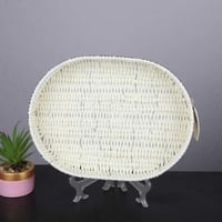 سلة خوص بيضاوي مقاس 40*30 سم