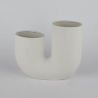 فازة سيراميك مزدوج مقاس 21 سم