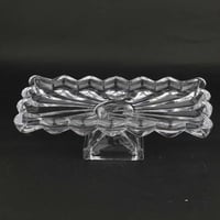 صحن زجاج بقاعدة مقاس 34*17 سم