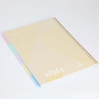 دفاتر سلك 100 ورقة عربي 5 فواصل متعدده الالوان