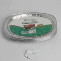 صحن-وعاء المنيوم مستطيل 23*16 استخدام مرة واحدة عد...