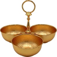 شيال مكسرات ثلاثي ذهبي