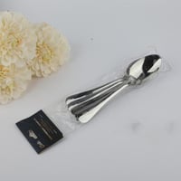 طقم ملاعق اكل استيل 6 حبة فضي