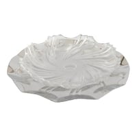 طقم صحن تقديم 2 زجاج مع استيل