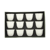 طقم فناجيل قهوة بخط ذهبي 12 فنجال