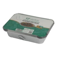 صحن-وعاء المنيوم مستطيل 25*18 استخدام مرة واحدة عد...