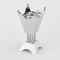 مبخرة استيل فضي ارتفاع 22 سم