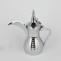 دلة استيل فضي مقاس 0.8 لتر