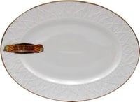 صحن برسلان بيضاوي 14 هنش خط ذهبي