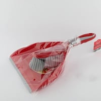 مكنسة مع جاروف 2 قطعة احمر