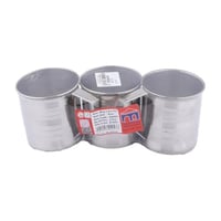 طقم كاسات استيل 3 حبة