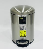 سطل نفايات استيل 5 لتر بدعاسة