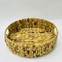 سلة خوص دائري بمقبض مقاس38سم