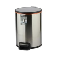 سطل زبالة استيل بدعاسة 10 لتر