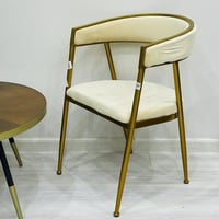 كرسي حديد مع قماش