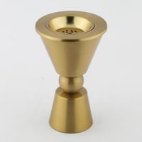 مبخرة استيل ذهبي مقاس 18 سم