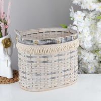 سلة خوص بمقابض مقاس35*27*30 سم