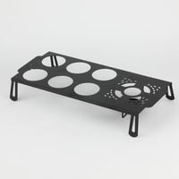 حامل فناجين قهوة حديد 6 فتحات مع قاعدة تسخين مقاس...