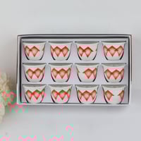 طقم فناجيل قهوة البادية سراميك 12 فنجال