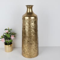 فازة حديد لون ذهبي ارتفاع 57 سم