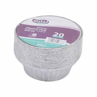 وعاء المنيوم دائري 280 مل استخدام مرة واحدة عدد 20...