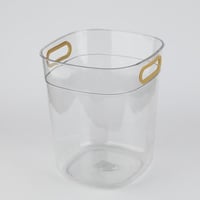 سطل زبالة اكريليك شفاف 24*28 سم