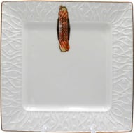 صحن برسلان مربع 8 هنش ذهبي20*20