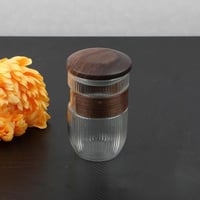 كاسة زجاج بغطاء 300 مل