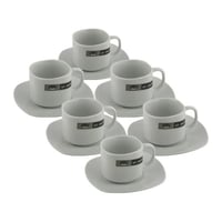 طقم اكواب سيراميك مع صحن