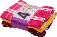 فوط مطبخ ملون 4 قطعة 38*64 سم