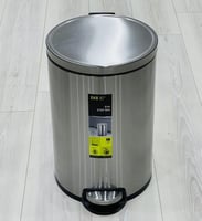 سطل نفايات استيل 20 لتر بدعاسة