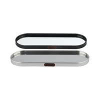 طوفرية مراية مستطيل فضي 30*10 سم