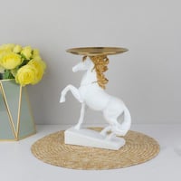 صحن تقديم على راس حصان بقاعدة ارتفاع 26سم