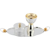 طقم مبخره مع علبة بخور و طوفرية