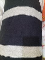 قماش مخطط اسود 26 مل 2*50 متر